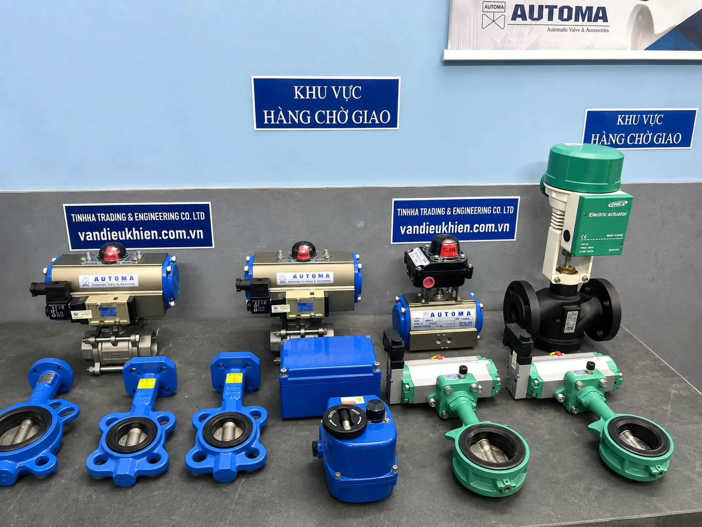 Các sản phẩm van điều khiển và thiết bị công nghiệp Tinh Hà cung cấp