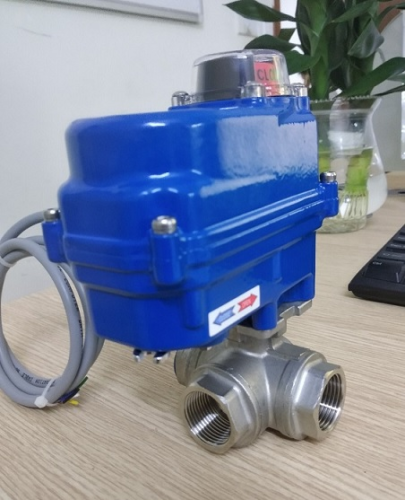 Sự khác nhau giữa van bi điện 3 ngã nối ren điều khiển và nối bích